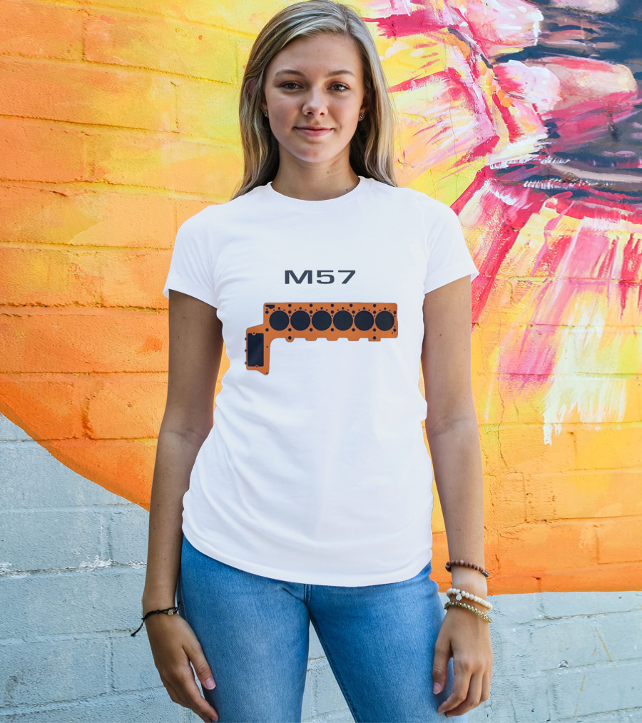 M57 Engine Components BMW Performance Straight Six T-Shirt