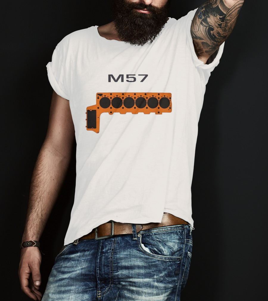 M57 Engine Components BMW Performance Straight Six T-Shirt
