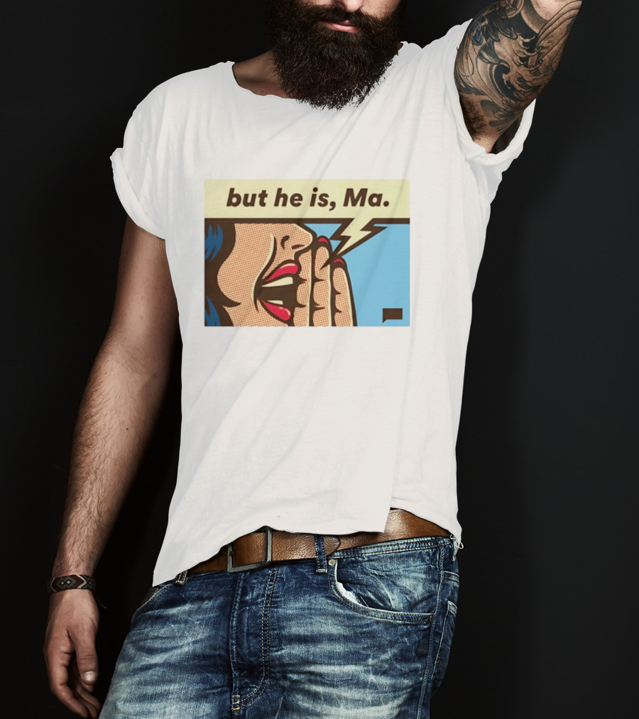 The Real Housewives Of Rhode Island But He Is Ma Pop Art Style Comic Speech Bubble T-Shirt