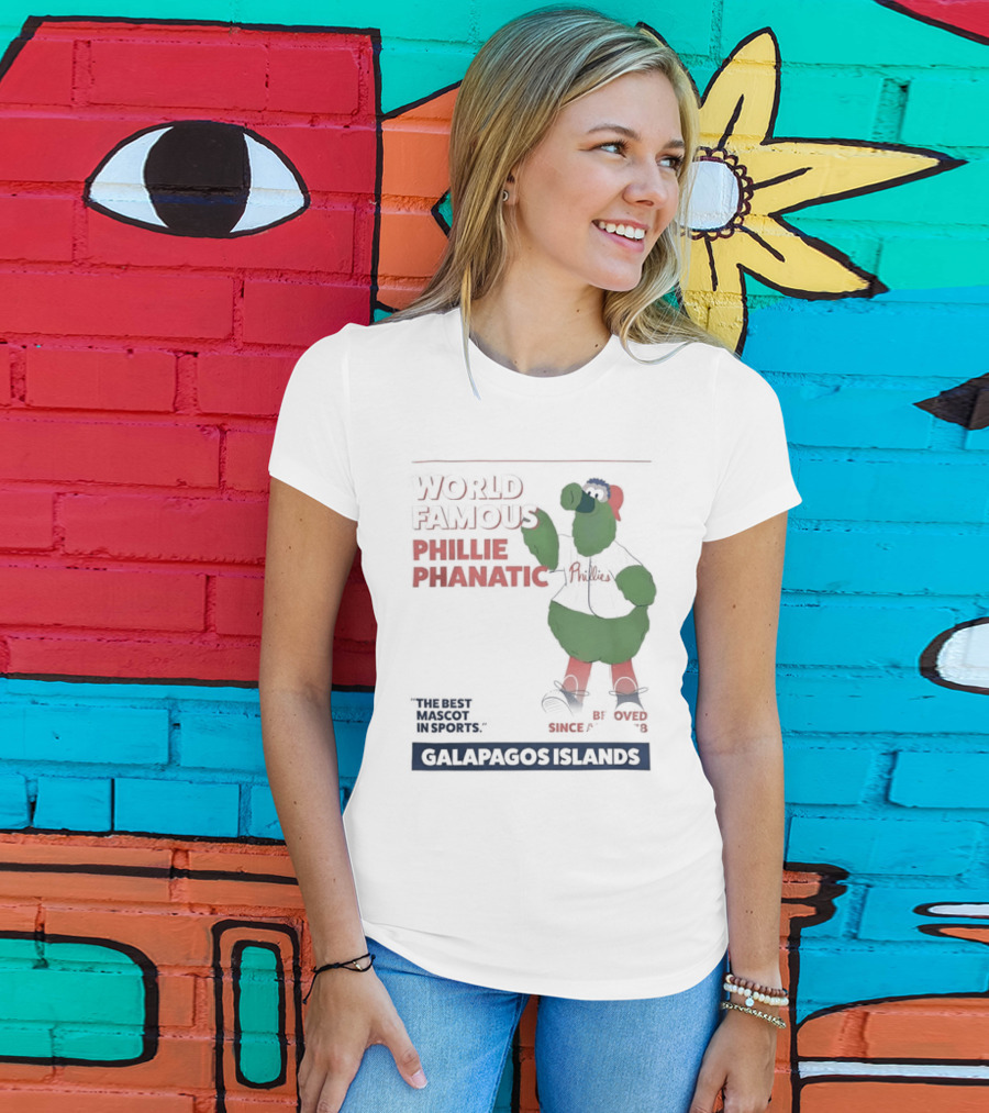 World Famous Phillie Phanatic Galapagos Islands April 1978 Phillies T-Shirt