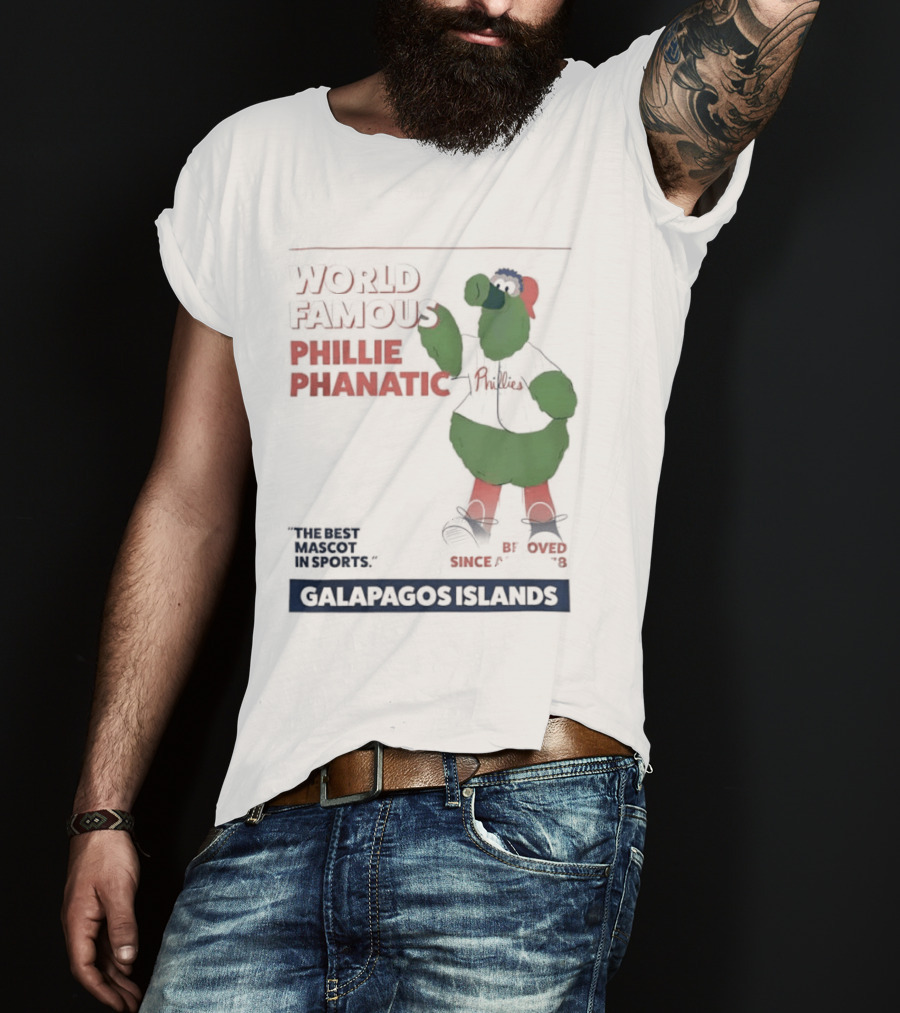World Famous Phillie Phanatic Galapagos Islands April 1978 Phillies T-Shirt