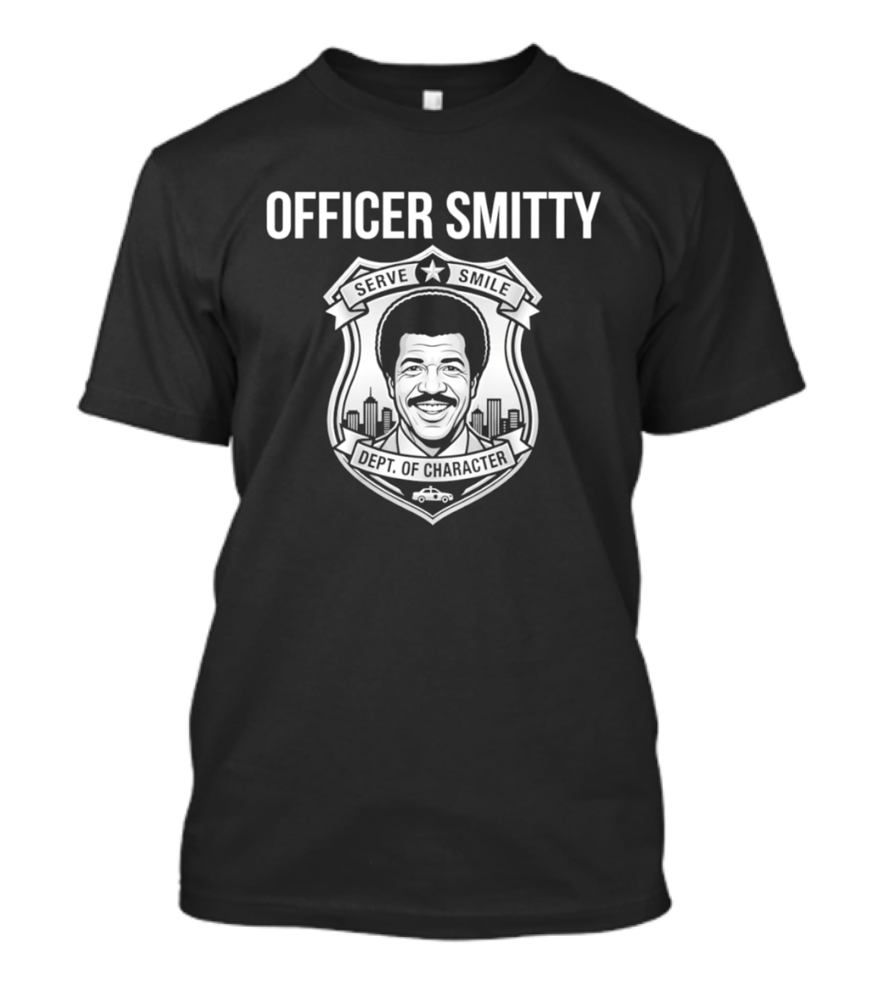 Officer Smitty Serve Smile Dept Of T-Shirt