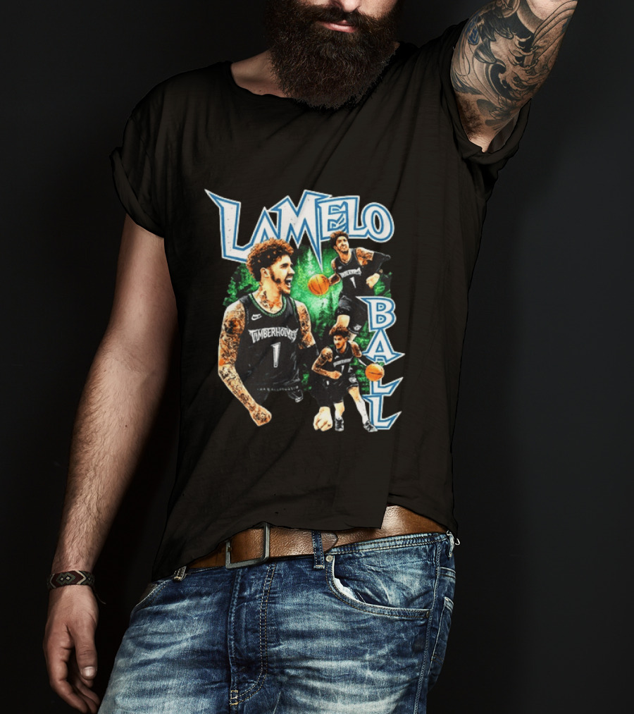 LaMelo Ball Timberwolves NBA Basketball Player Highlights T-Shirt