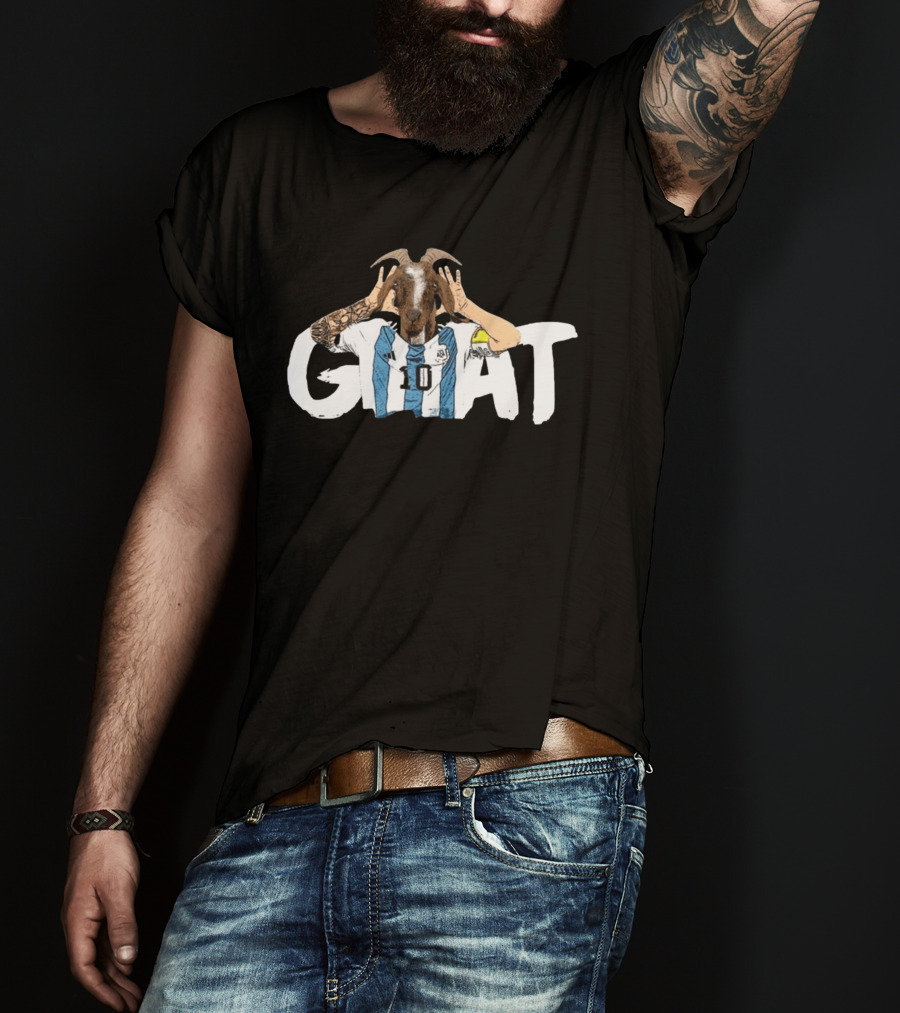 Lionel Messi Goat Argentinian Jersey Goat T-Shirt
