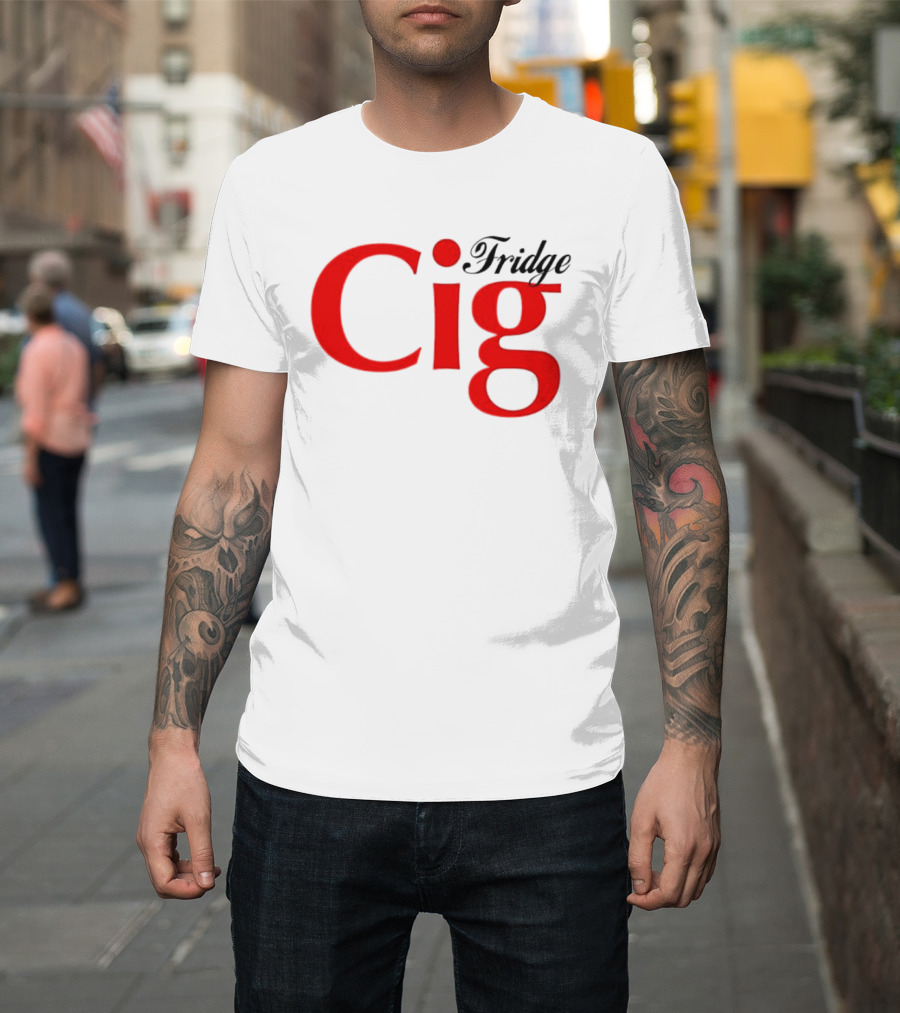 Fridge Cig Red Lettering T-Shirt