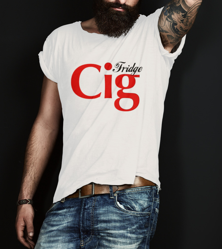 Fridge Cig Red Lettering T-Shirt