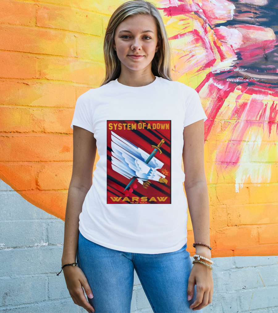 System Of A Down Warsaw Poland 2026 PGE Narodowy 18 19 July Exclusive Venue T-Shirt