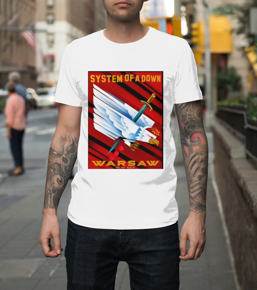 System Of A Down Warsaw Poland 2026 PGE Narodowy 18 19 July Exclusive Venue T-Shirt
