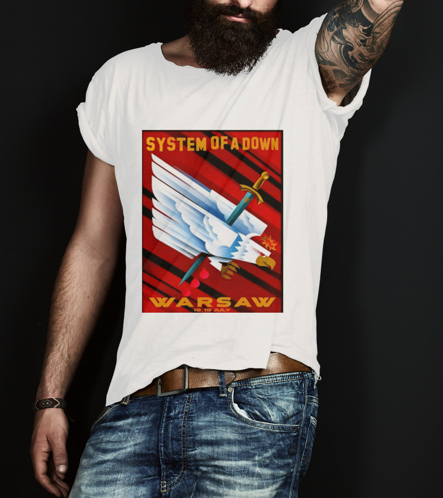 System Of A Down Warsaw Poland 2026 PGE Narodowy 18 19 July Exclusive Venue T-Shirt