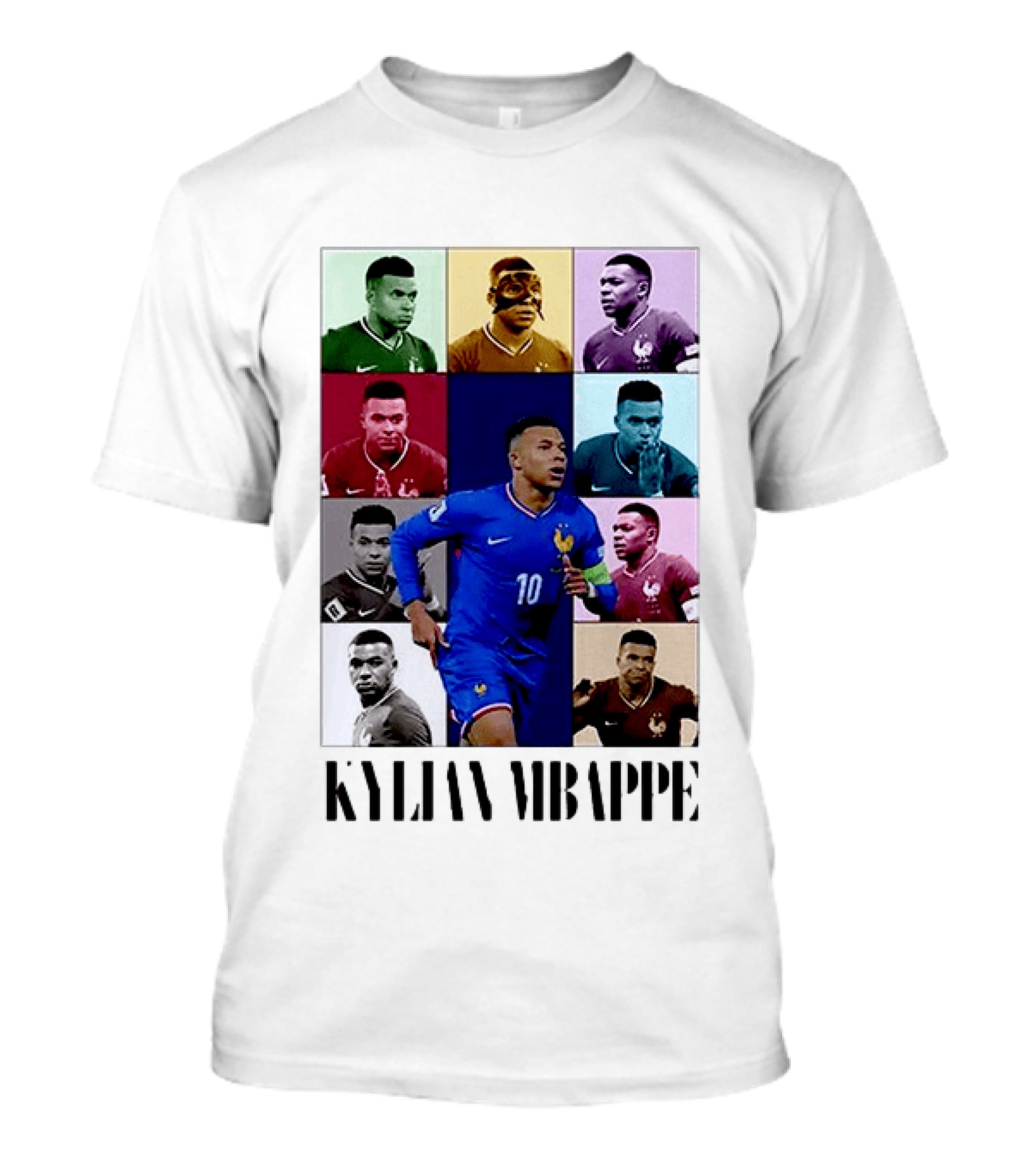Kylian Mbappé France Football The Eras Tour Collage T-Shirt