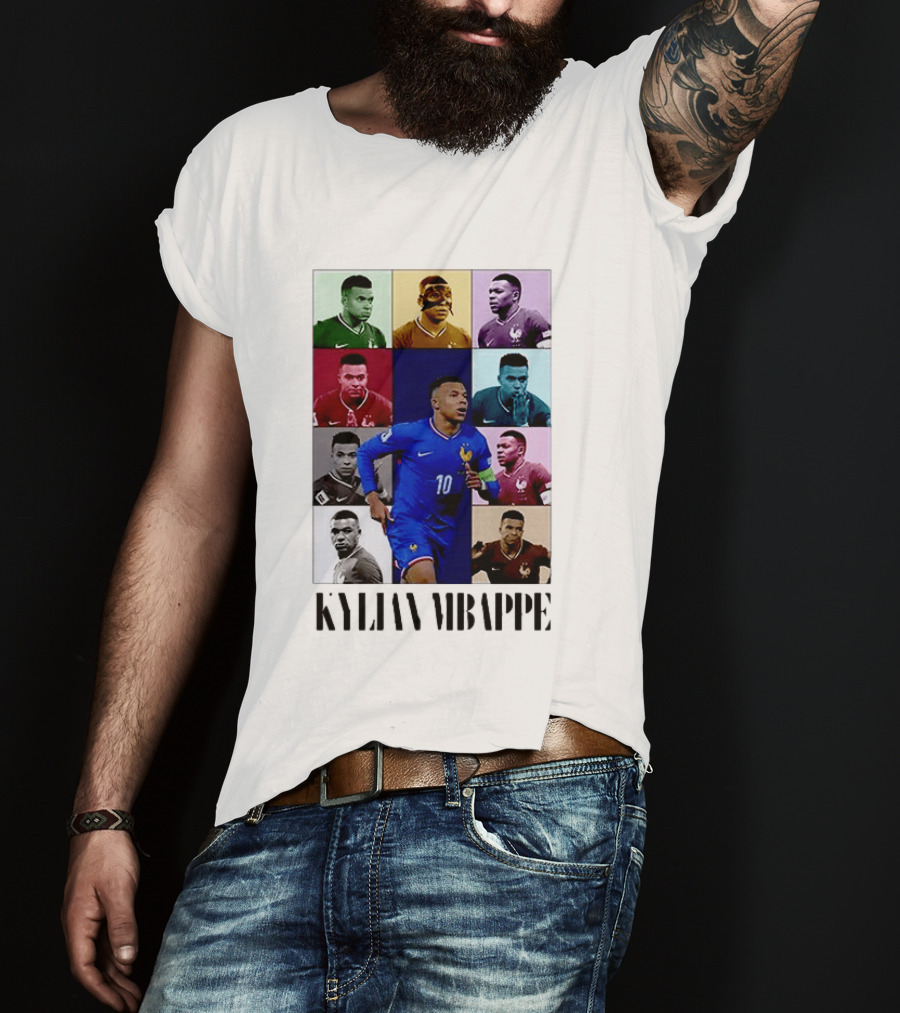 Kylian Mbappé France Football The Eras Tour Collage T-Shirt