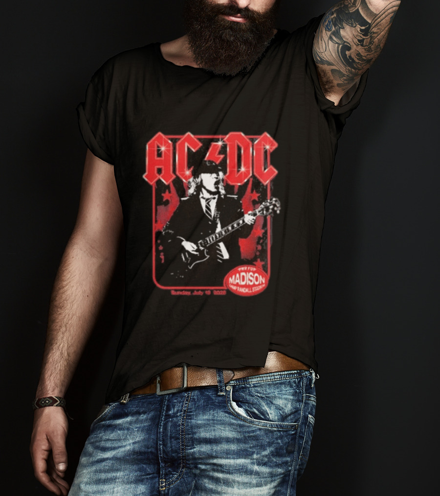 ACDC PWR Up Tour Madison Camp Randall Stadium July 19 2026 T-Shirt