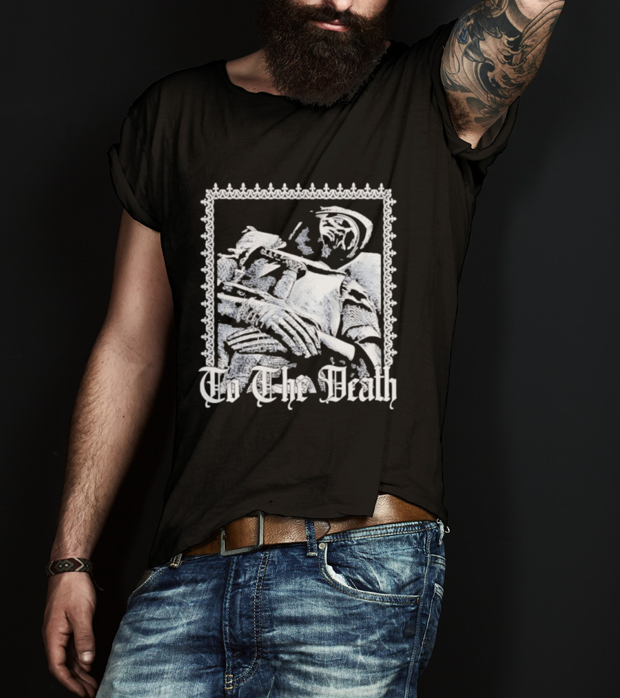 Effigy Of A Fallen Knight To The Death Metal Band Black T-Shirt