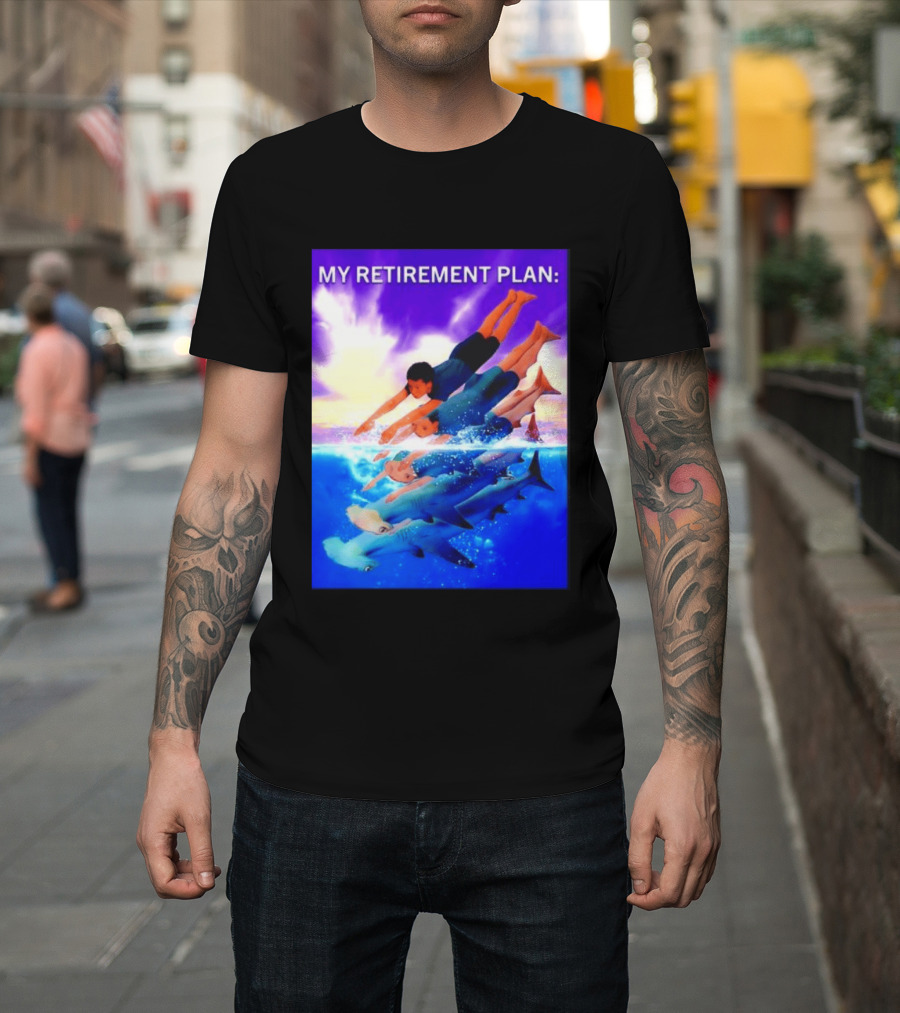 My Retirement Plan Hammerhead Shark Swimming Diving Adventure T-Shirt