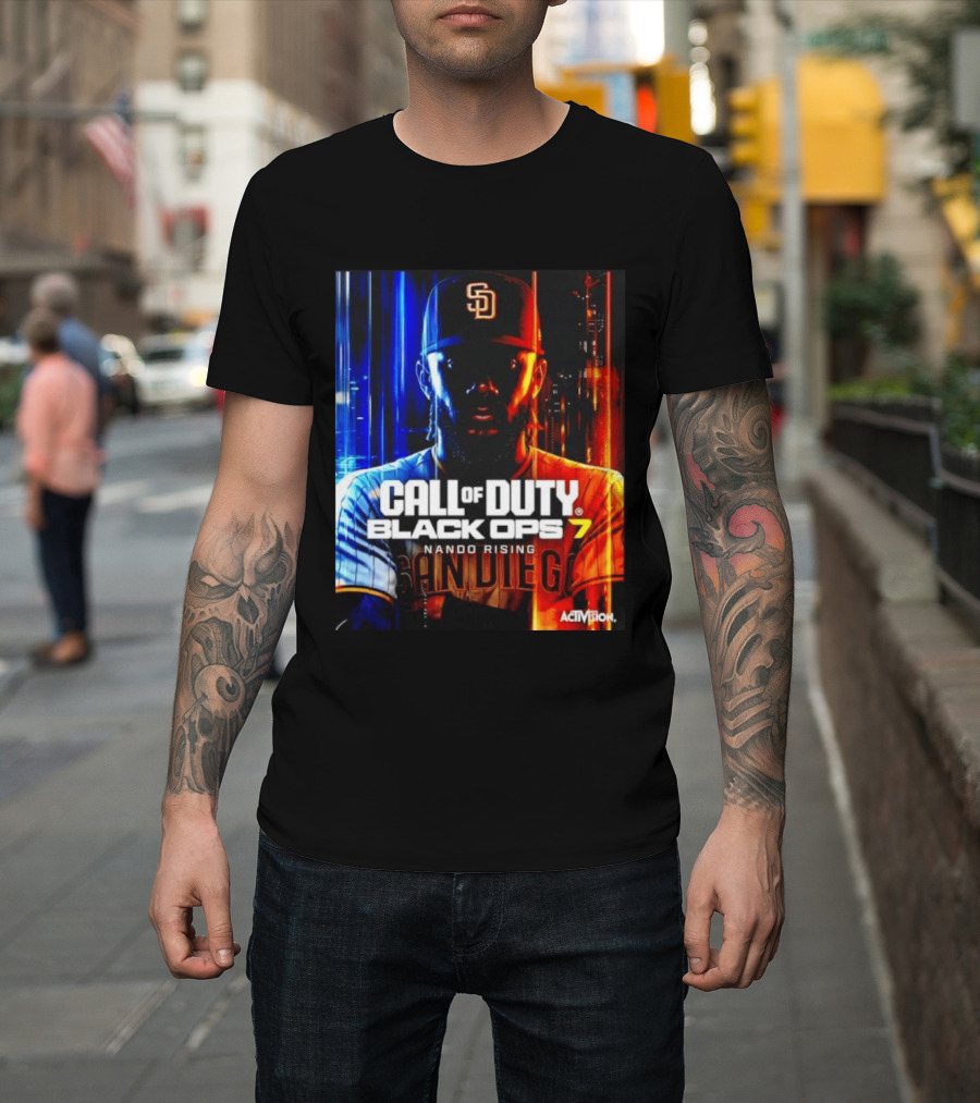 Call Of Duty Black Ops 7 Nando Rising San Diego SD Cap T-Shirt