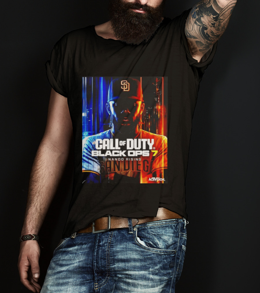 Call Of Duty Black Ops 7 Nando Rising San Diego SD Cap T-Shirt