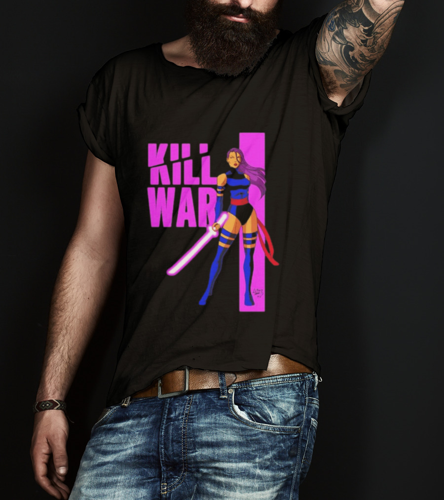 Psylocke Marvel Comics Kill War Pink T-Shirt