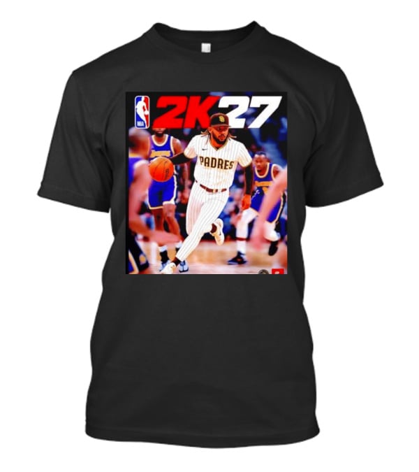 San Diego Padres NBA 2K27 Crossover Concept With Basketball Action T-Shirt