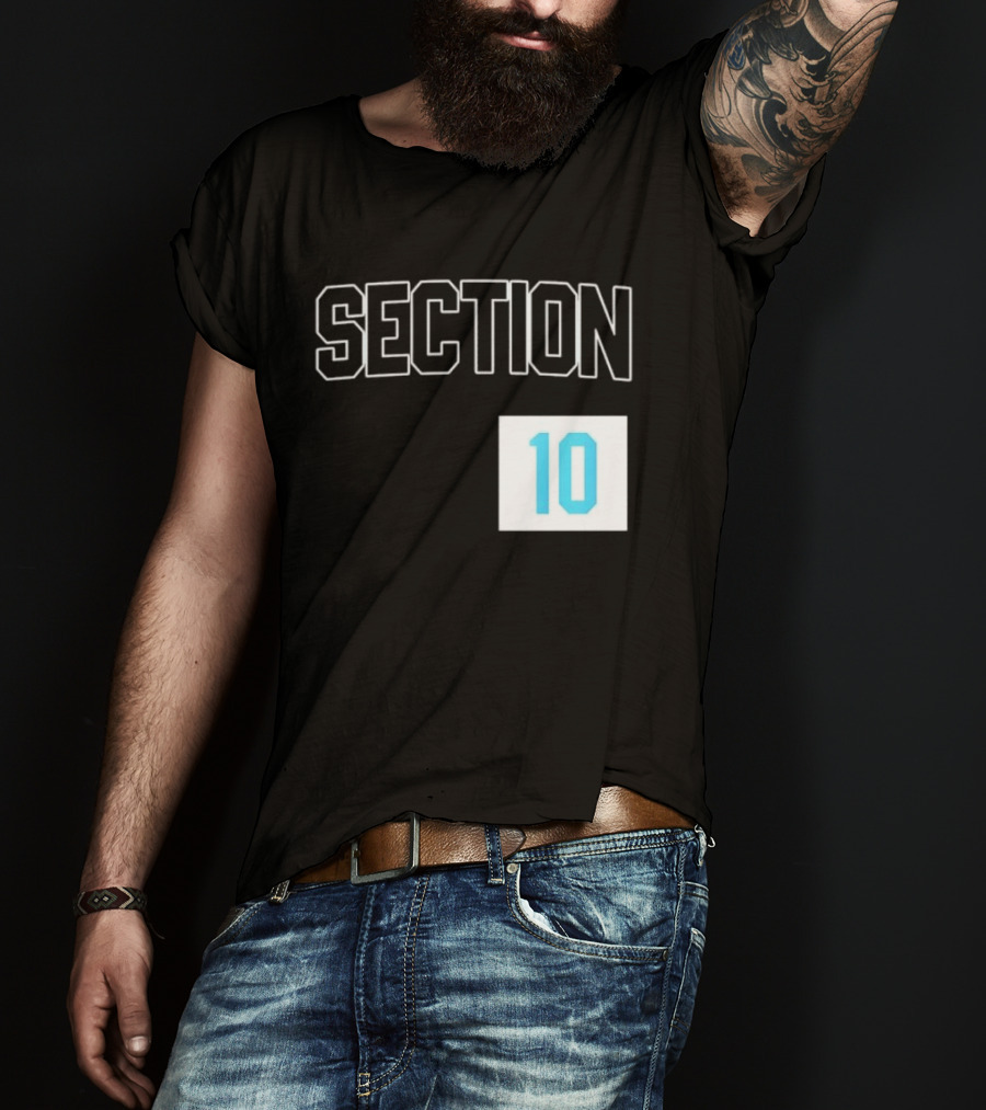 Section 10 Carolina Hurricanes Hockey Fan Gear T-Shirt
