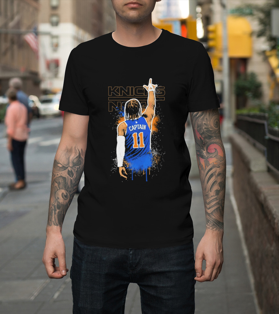 Captain 11 Knicks Now Basketball T-Shirt