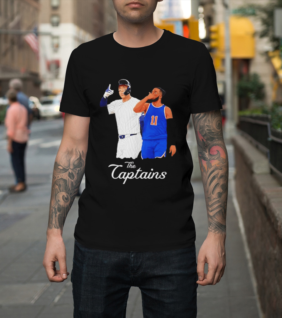 Aaron Judge New York Yankees Jalen Brunson New York Knicks The Captains T-Shirt