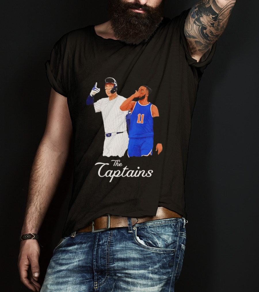 Aaron Judge New York Yankees Jalen Brunson New York Knicks The Captains T-Shirt