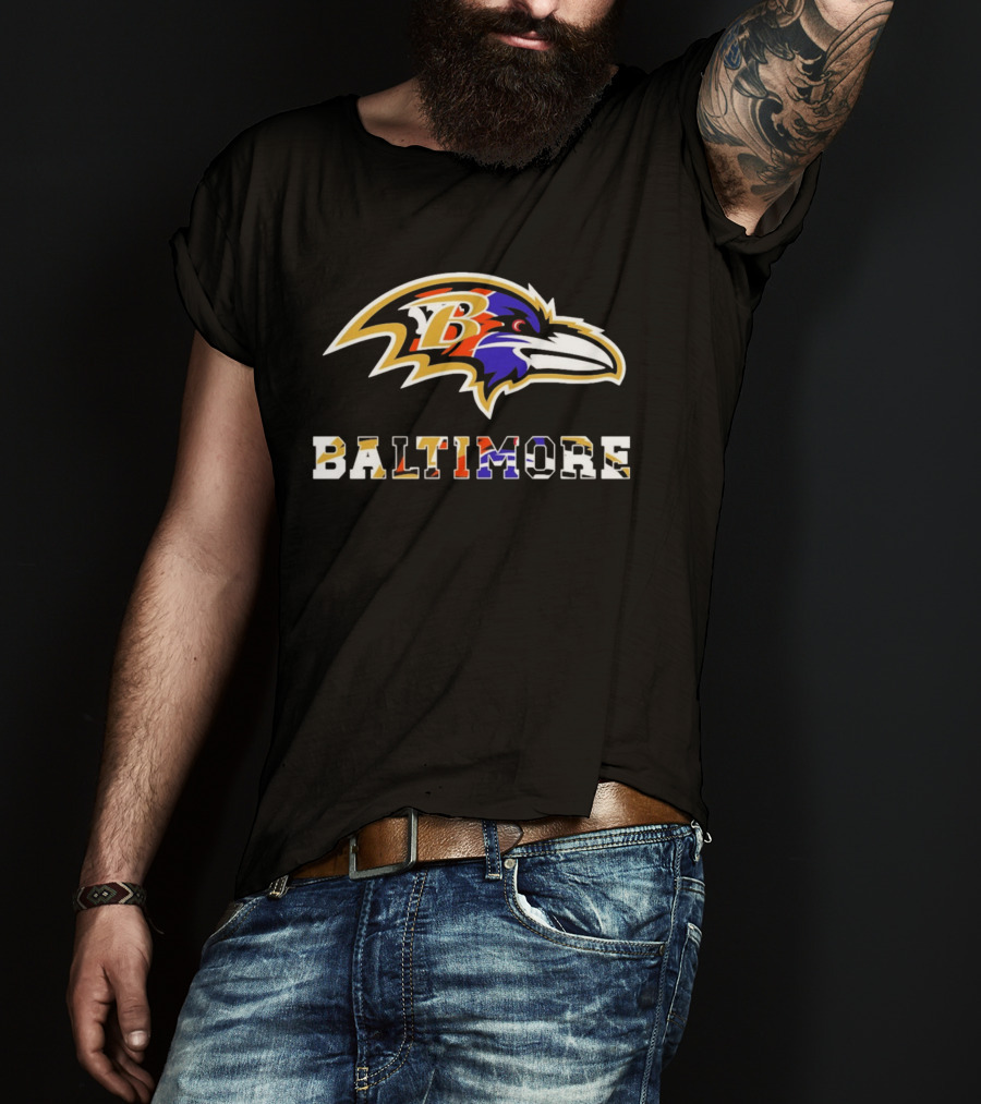 Baltimore Ravens Orioles Terrapins Sports Fusion T-Shirt
