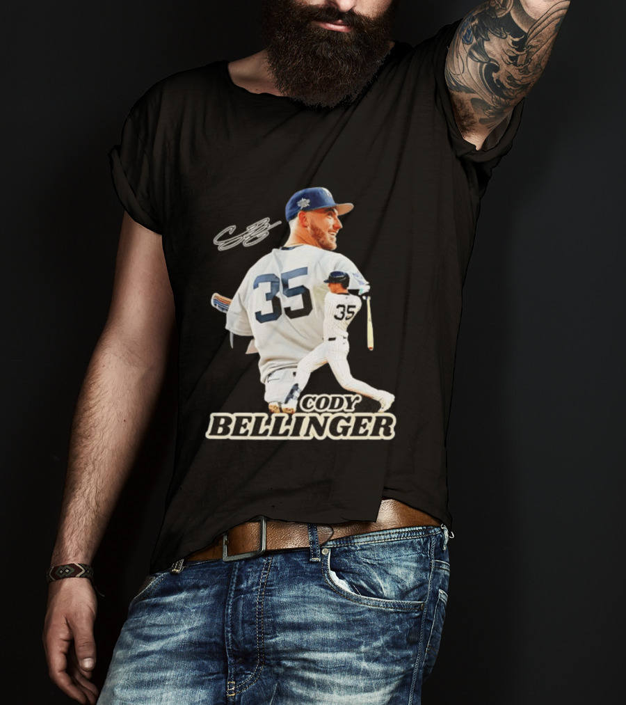 Cody Bellinger 35 New York Yankees MLB Baseball Player T-Shirt