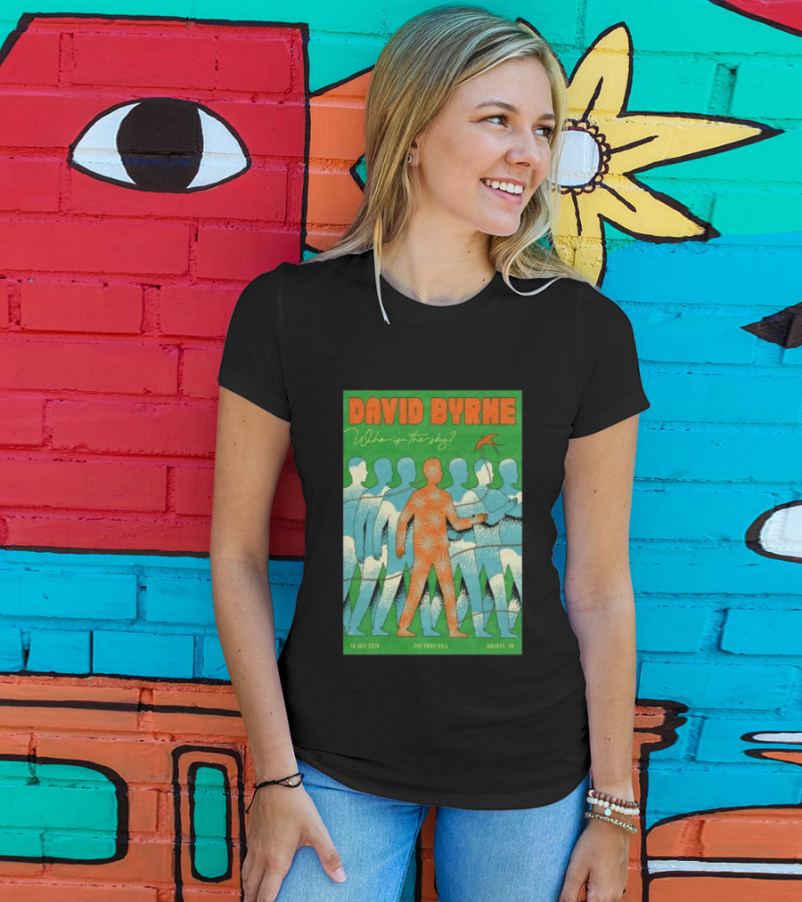 David Byrne Who Is The Sky Tour The Piece Hall Halifax UK July 18 2026 T-Shirt