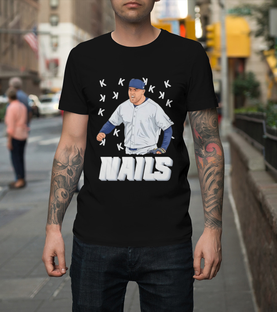Logan Gilbert Strikeout Pitcher Seattle Mariners NAILS Baseball Fan T-Shirt