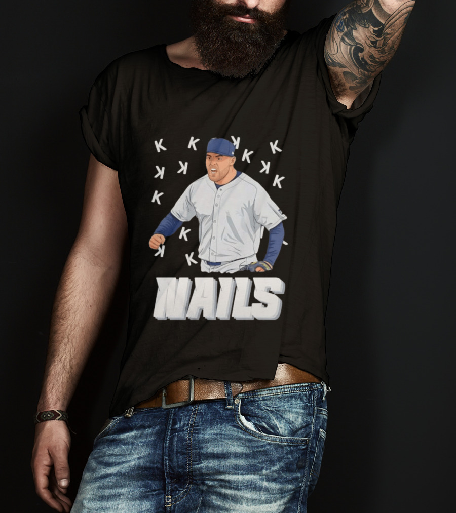 Logan Gilbert Strikeout Pitcher Seattle Mariners NAILS Baseball Fan T-Shirt