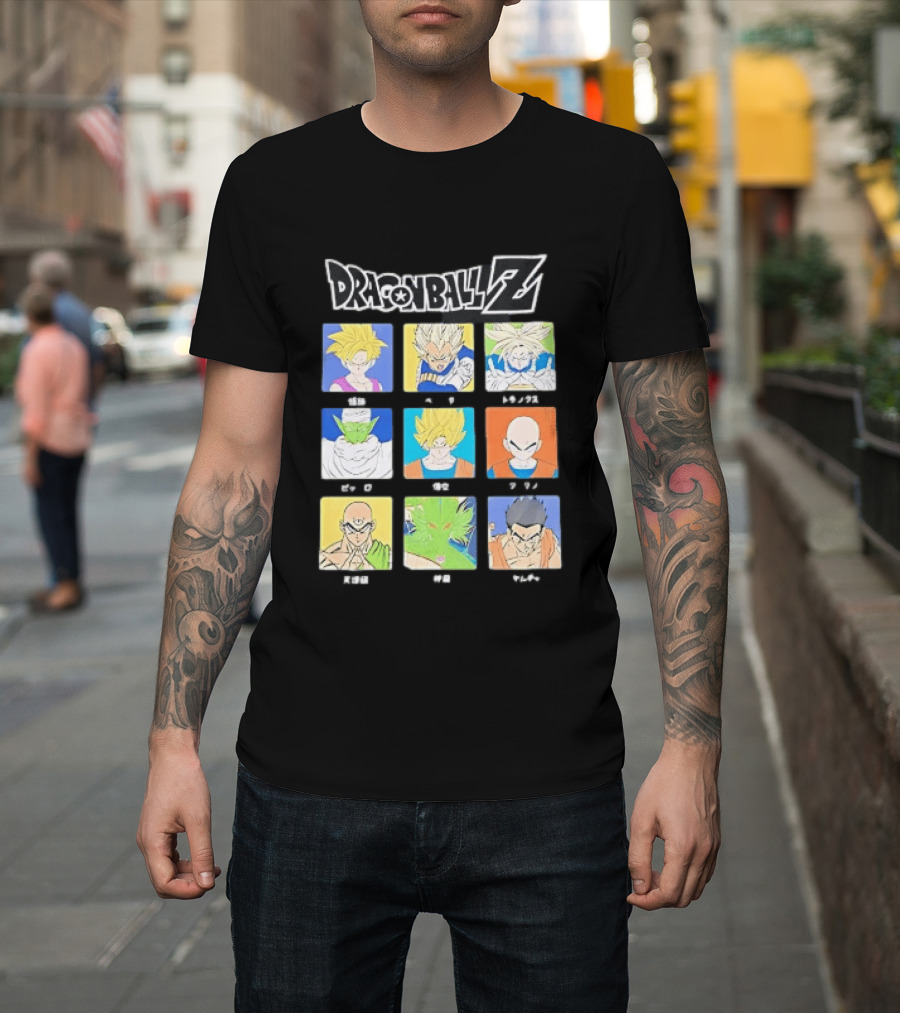 Dragon Ball Z Gohan Vegeta Trunks Piccolo Goku Krillin Tien Shenron Yamcha Anime Characters T-Shirt