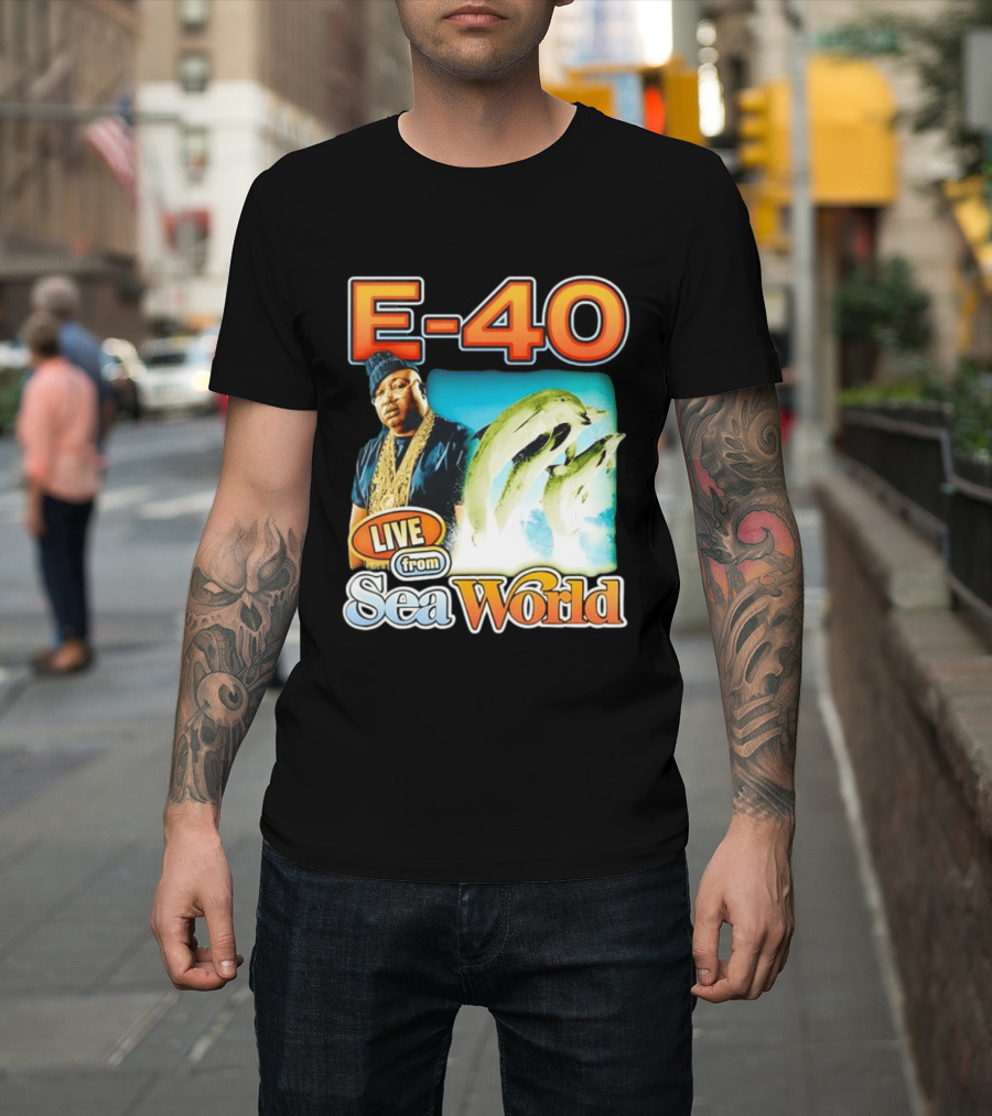 E 40 Live From Sea World With Dolphins T-Shirt