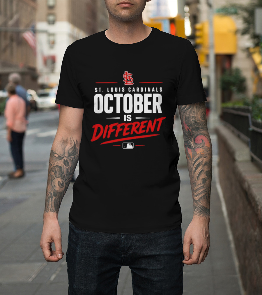 St. Louis Cardinals October Is Different MLB Postseason 2026 T-Shirt