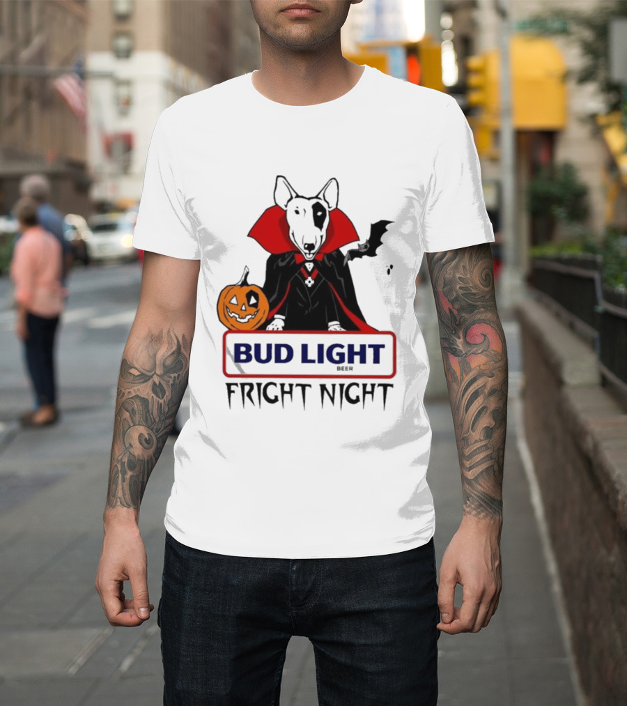 Bud Light Spuds MacKenzie Fright Night 80s Halloween T-Shirt
