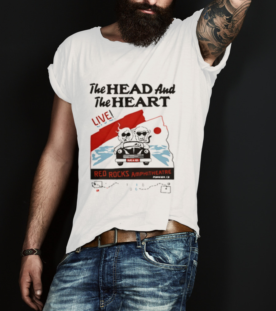 The Head And The Heart Live Red Rocks Amphitheatre Concert T-Shirt