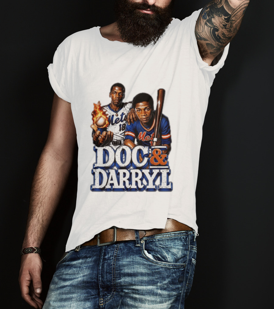 New York Mets Doc Gooden Darryl Strawberry Mets Iconic MLB Legends T-Shirt