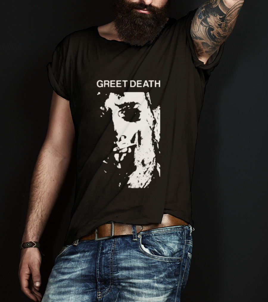 Evil Greed Store Greet Death Leatherface Horror T-Shirt