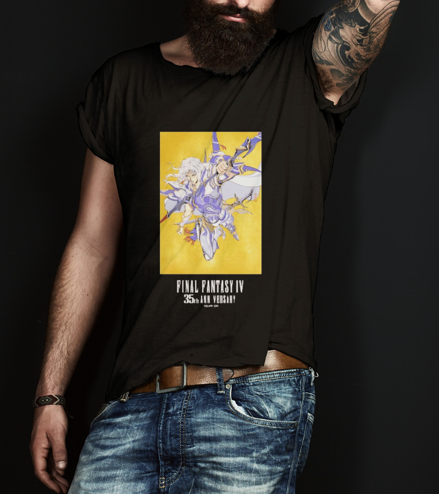 Final Fantasy IV 35th Anniversary Knight Leaping Heroic T-Shirt