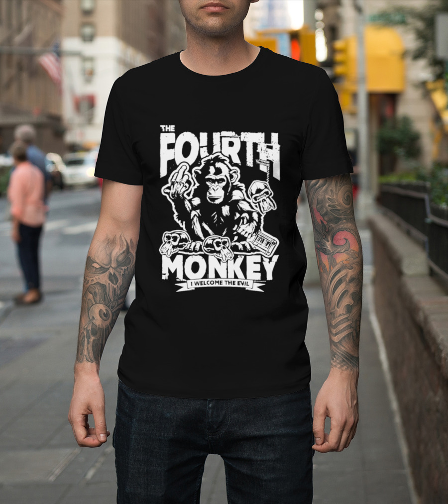 The Fourth Monkey Welcome The Evil Chimpanzee T-Shirt
