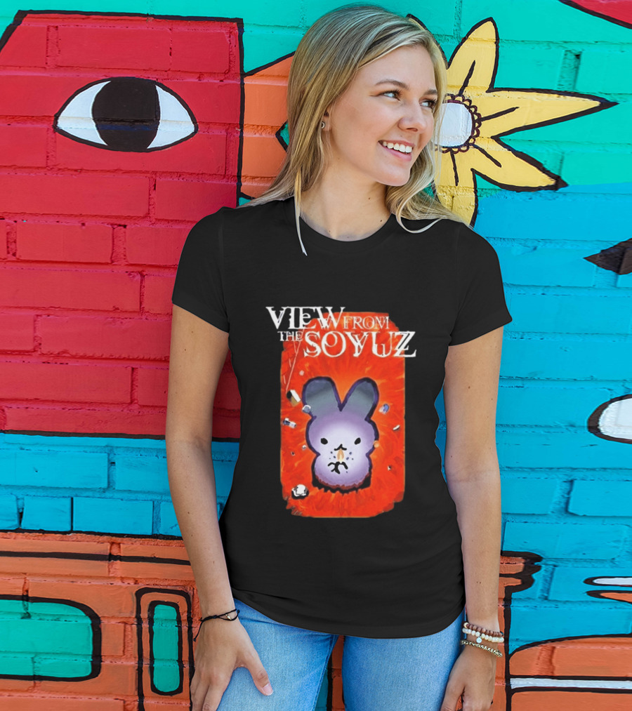 View From The Soyuz Ubiquitous Space Rabbit Explosion T-Shirt
