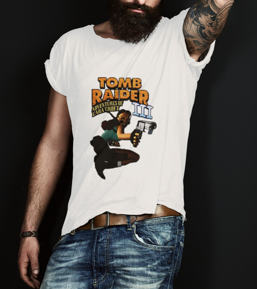Tomb Raider Adventures Of Lara Croft III Classic Game T-Shirt