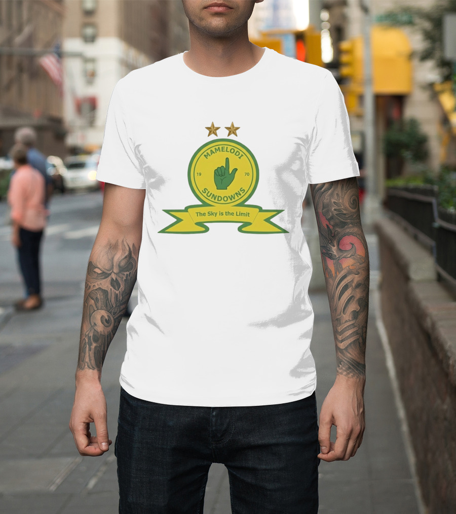 Mamelodi Sundowns 1970 The Sky Is The Limit Logo Two Stars T-Shirt