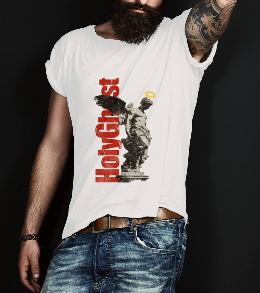 Holy Ghost Halo Statue Winged Angel T-Shirt