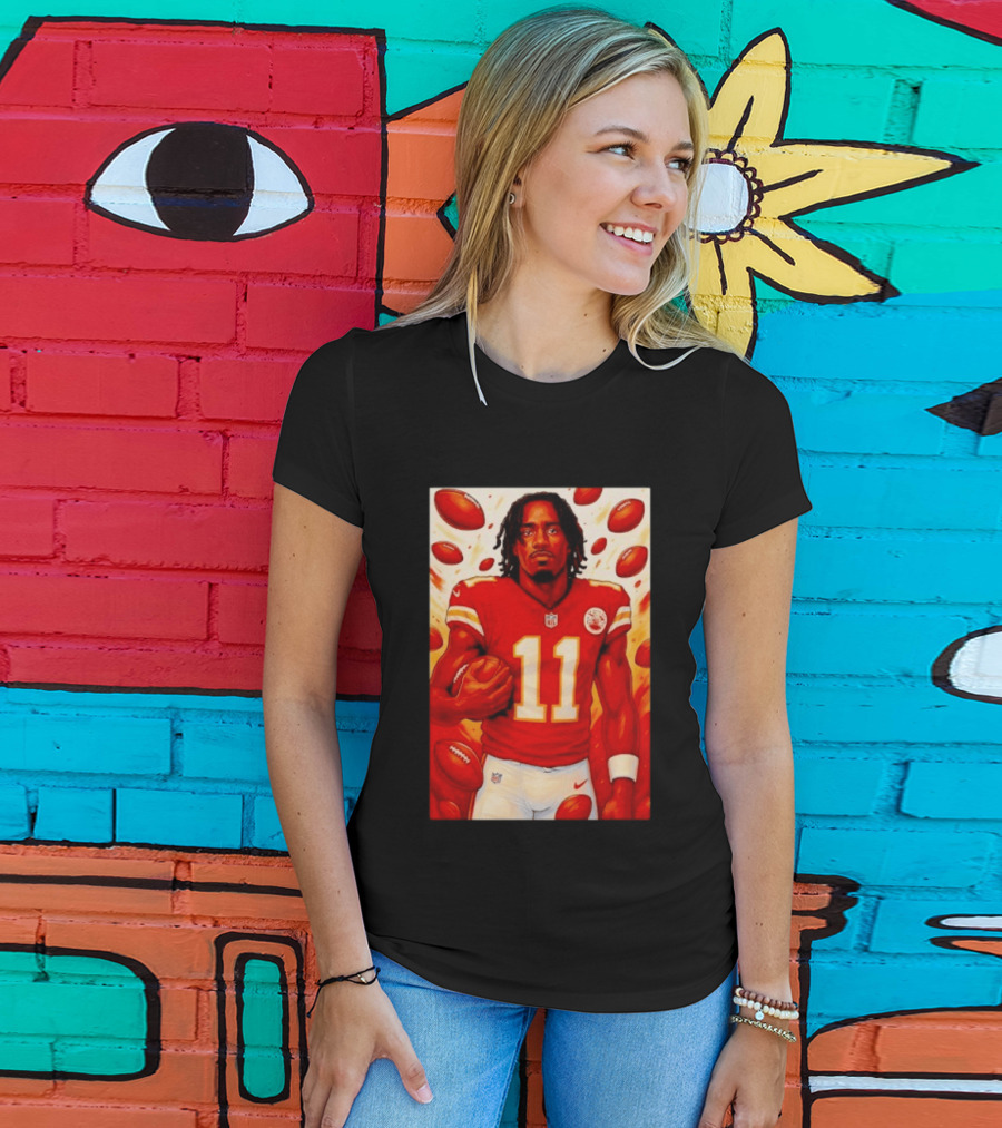 Jalen Royals Kansas City Chiefs Number 11 Football Player With Team Logo And Jersey T-Shirt