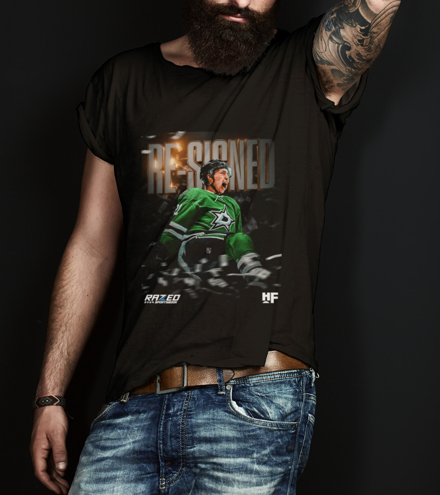 Razed Sportsbook HF Dallas Stars Re Signed Jason Robertson T-Shirt