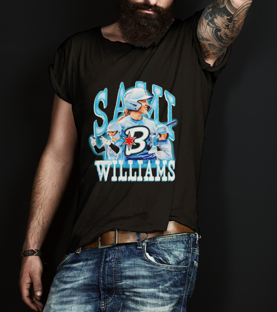 Sami Williams Chicago Bandits Softball Player Star Jersey Number 7 T-Shirt