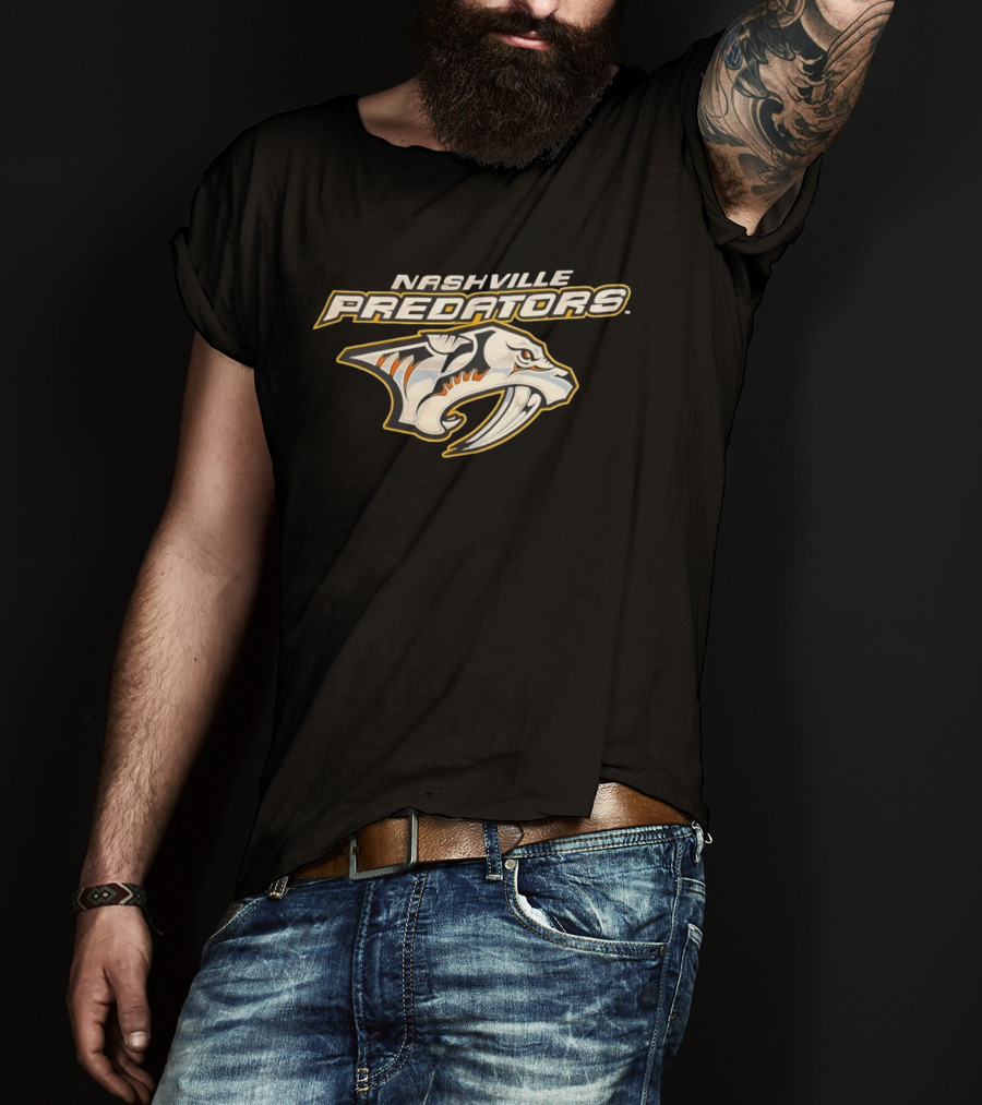 Nashville Predators Hockey Team Logo Official Merchandise T-Shirt