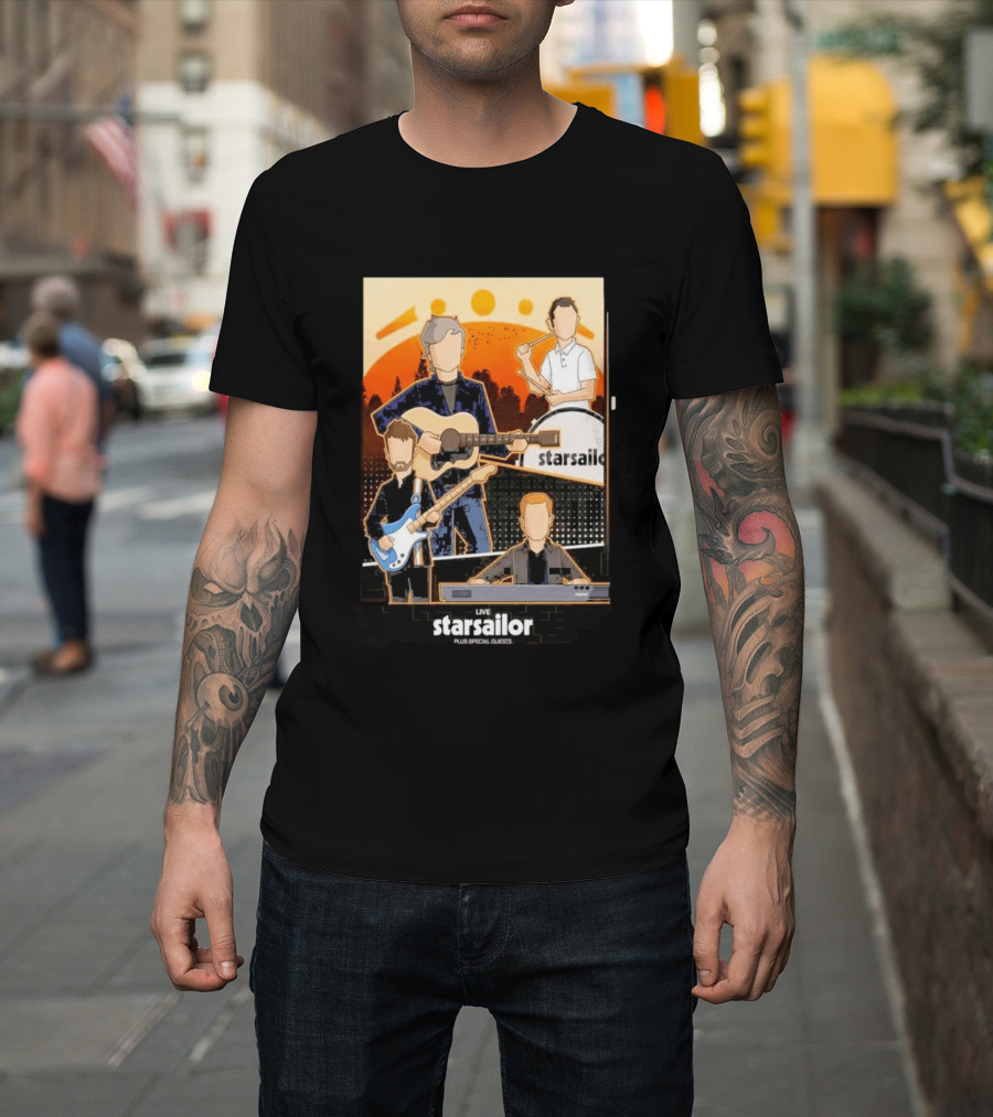 Starsailor Live Plus Special Guests July 25 2026 Old Market Place Warrington Concert Event T-Shirt