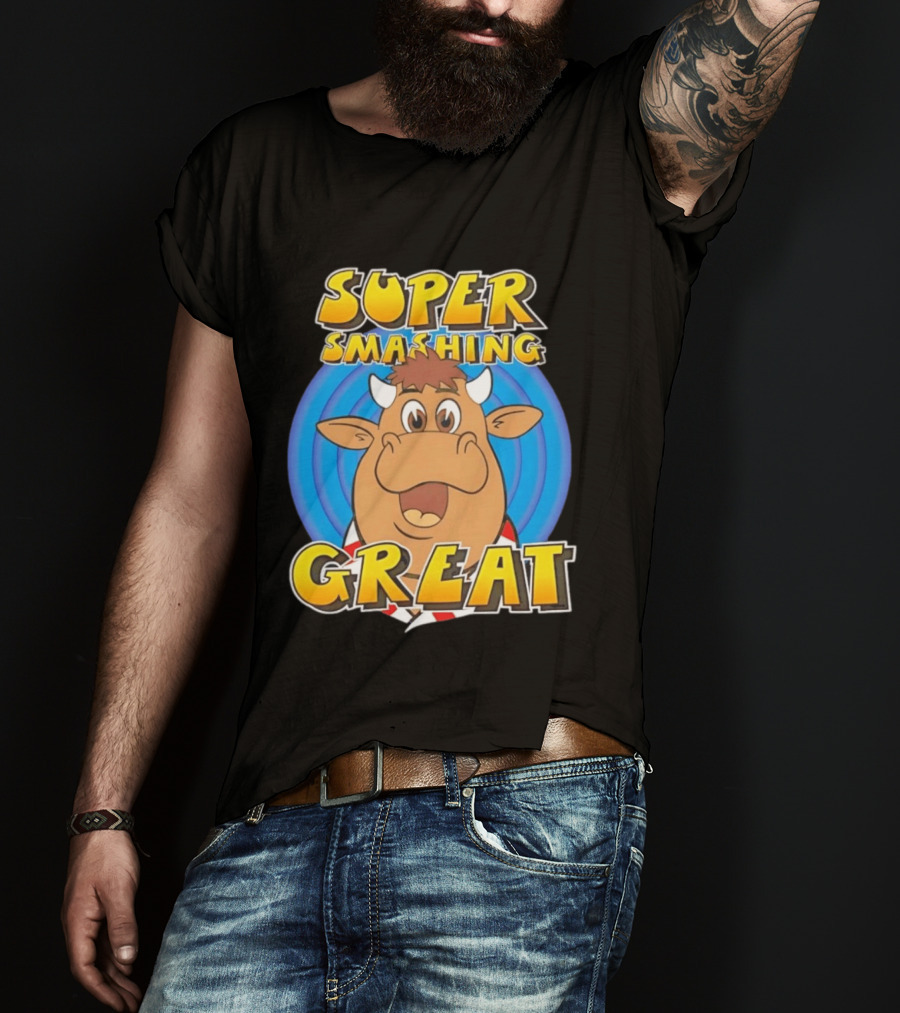 Super Smashing Great Cartoon Bull T-Shirt